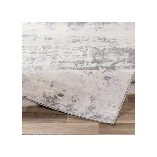 Gray Abstract Woven Runner