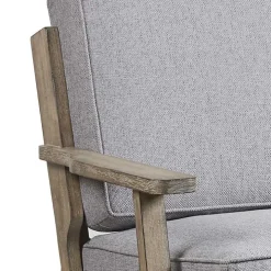 Gray and Distressed Wooden Malibu Accent Chair