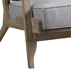 Gray and Distressed Wooden Malibu Accent Chair