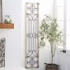 Gray Angelic Scrollwork Panel Wall Plaque