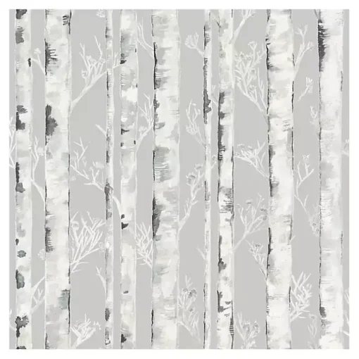 Gray Birch Peel & Stick Wallpaper