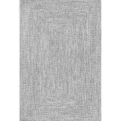 Gray Braided Lefebvre Area Rug, 10x14