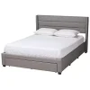 Gray Braylon Upholstered 3-Drawer Queen Bed