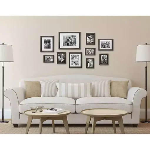 Gray Wood 10-pc. Gallery Wall Picture Frame Set