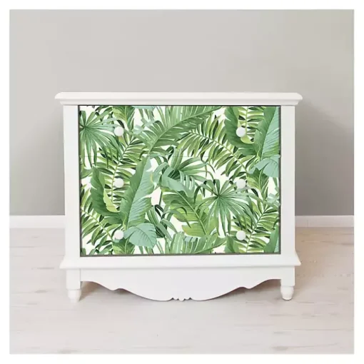Green Tropical Leaves Peel & Stick Wallpaper