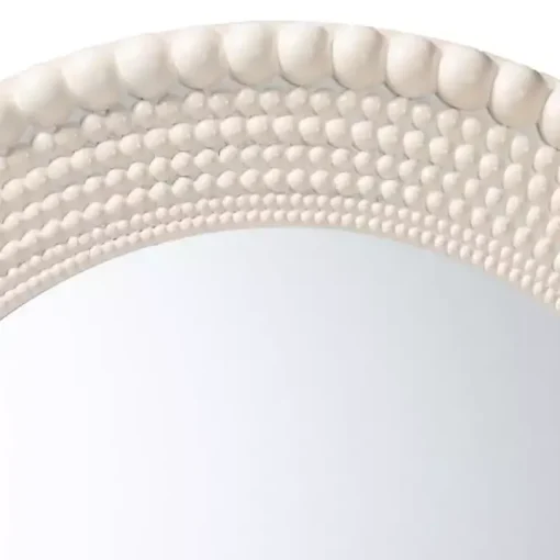 Halle Pearl White Wall Mirror