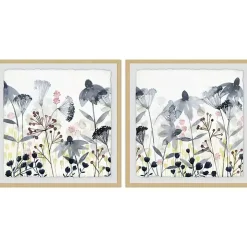Happy Garden Diptych Framed Art Prints, Set of 2