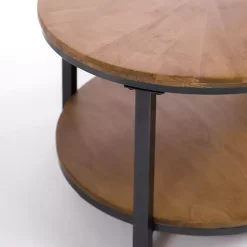Hayden Wood and Gunmetal Coffee Table