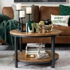 Hayden Wood and Gunmetal Coffee Table