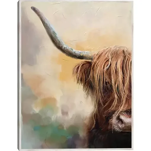 Highland Framed Canvas Art Print