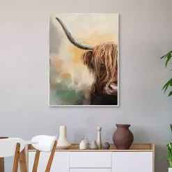 Highland Framed Canvas Art Print