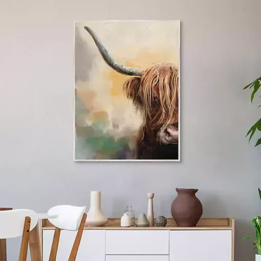 Highland Framed Canvas Art Print