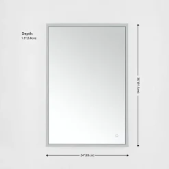 Houston LED Rectangular Wall Mirror