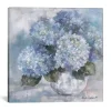 Hydrangea Blues Giclee Canvas Art Print, 18x18