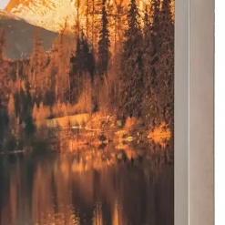 Identic Image Framed Tempered Glass Print