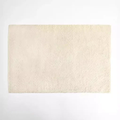 Ivory Boucle Handwoven Scatter Rug