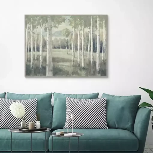 Light Aspens Forest Framed Wall Art