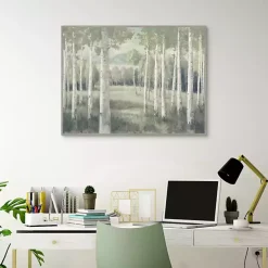 Light Aspens Forest Framed Wall Art