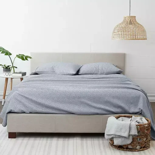 Light Blue Chambray 4-pc. King Bed Sheet Set
