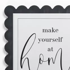 Make Yourself at Home Scalloped Wall Plaque