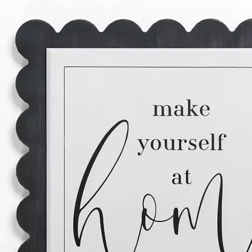Make Yourself at Home Scalloped Wall Plaque