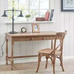 Martha Stewart Natural Wood Turned Legs Desk