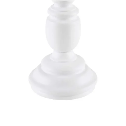 Matte White Candlestick Martha Stewart Table Lamp