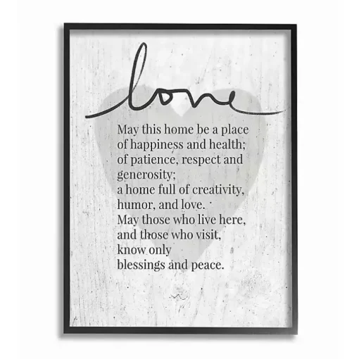 May This Home Framed Giclee Canvas Art Print