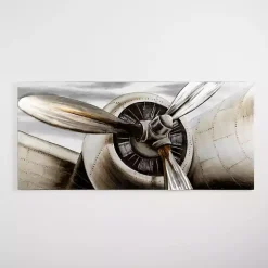 Metallic Propeller Canvas Art Print
