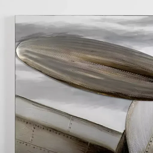 Metallic Propeller Canvas Art Print
