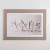 Muted Springtime Blooms Framed Art Print