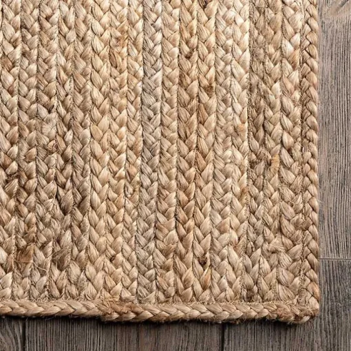 Natural Hand Woven Rigo Jute Area Rug, 9x12