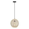 Natural Rattan Sphere Pendant Light