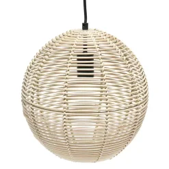 Natural Rattan Sphere Pendant Light