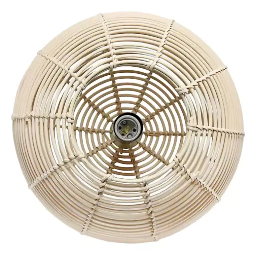 Natural Rattan Sphere Pendant Light