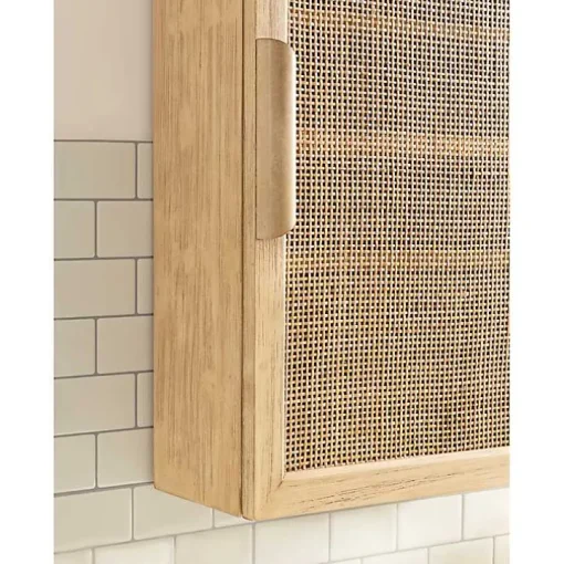 Natural Rattan Wall Cabinet