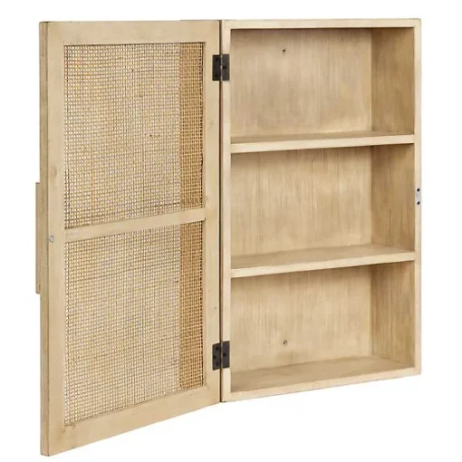 Natural Rattan Wall Cabinet
