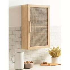 Natural Rattan Wall Cabinet