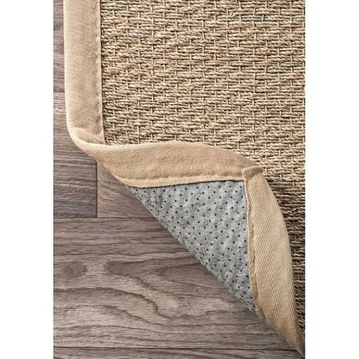 Natural Seagrass Percey Area Rug, 5x8