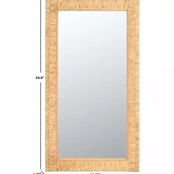 Natural Textured Zoelle Wall Mirror