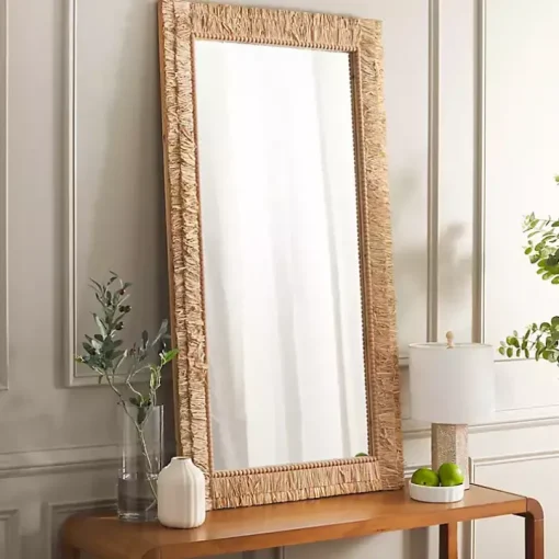 Natural Textured Zoelle Wall Mirror