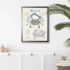 Nature Study of a Blue Crab Framed Art Print