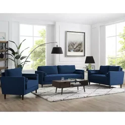 Navy Chelsea Modern Loveseat