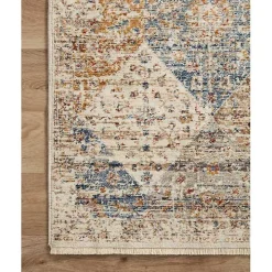 Neutral Diamond Patchwork Area Rug, 5x7