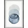 Ombre Overlapping Circles Giclee Framed Art Print