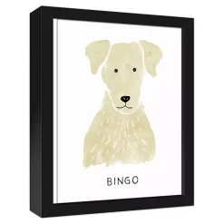 Personalized Yellow Labrador Canvas Wall Plaque