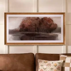 Red Tree Landscape Framed Art Print