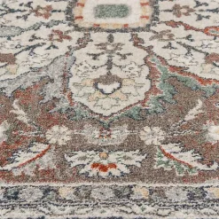 Red Vintage Medallion Leia Area Rug, 5x7