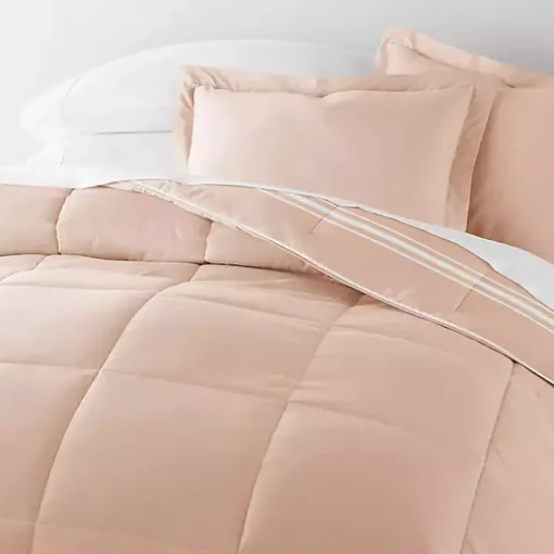 Rose Striped Reversible 2-pc. Twin Comforter Set