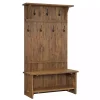 Rustic Acacia Wood Hall Tree